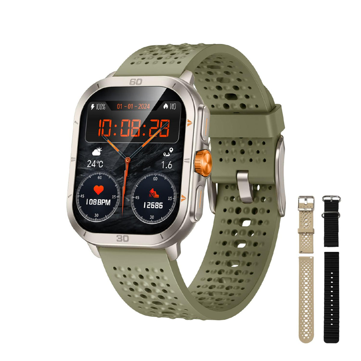 Smartwatch Olsen Reloj Inteligente Amoled Touch Llamadas Bt — Builder ...